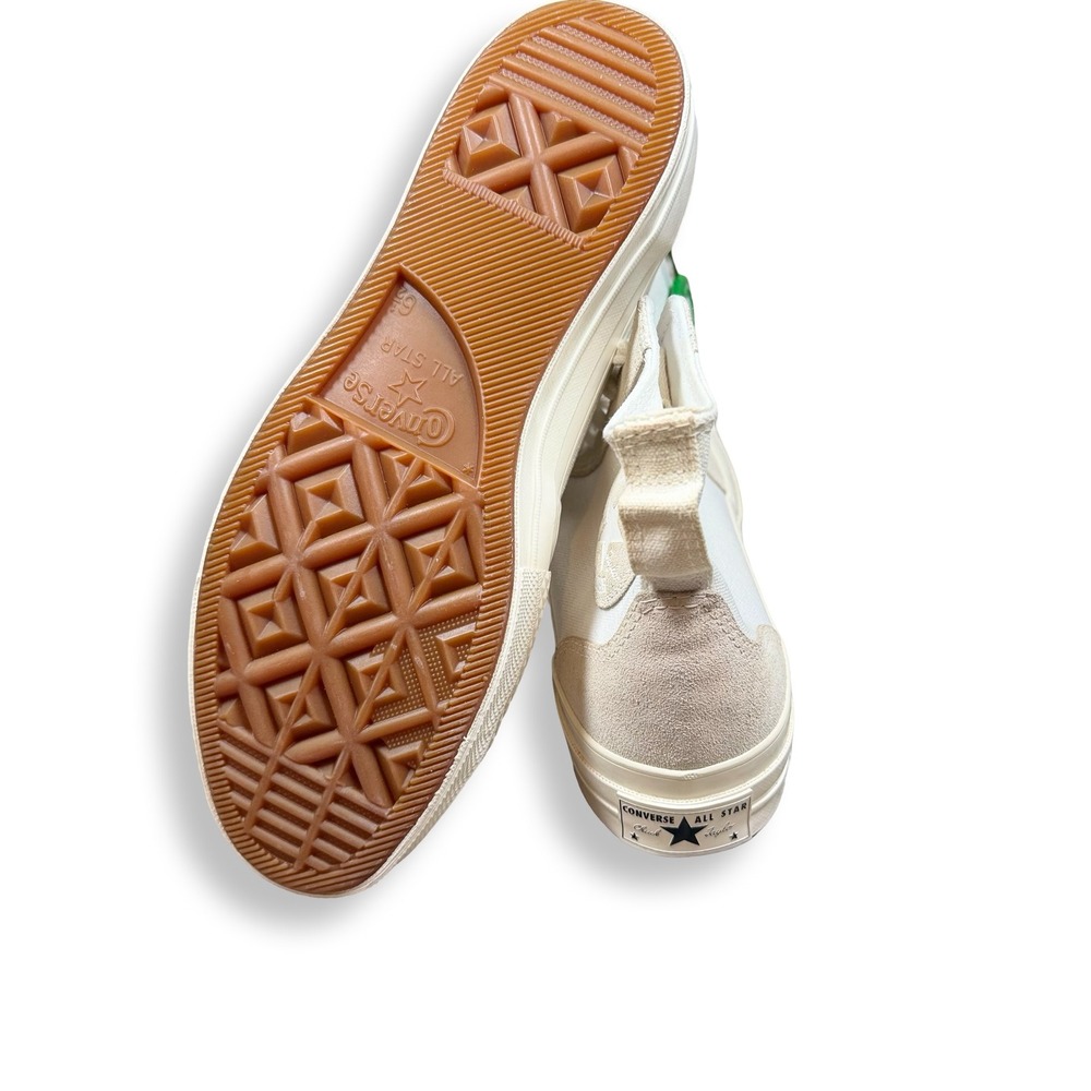 Converse Chuck 70 Hi Mixed Material Suede Canvas Egret White Womens 8.5 Mens 6.5 - Picture 9 of 12